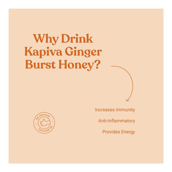 Kapiva Ginger Burst Honey 250 gm - Cough & Cold (Ayush)