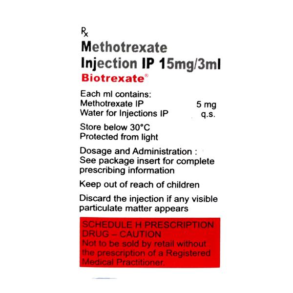 Biotrexate 15mg Injection 1'S - Cancer Oncology-Cyt