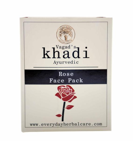 Vagad's Khadi Herbal Face Pack - Rose 100 gm - Face Packs