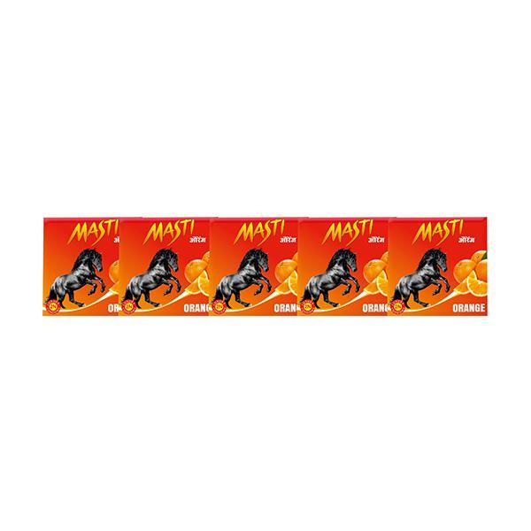 Masti Classic Condoms - Orange (Pack of 5 x 2's) - Plain/Flavoured Condoms