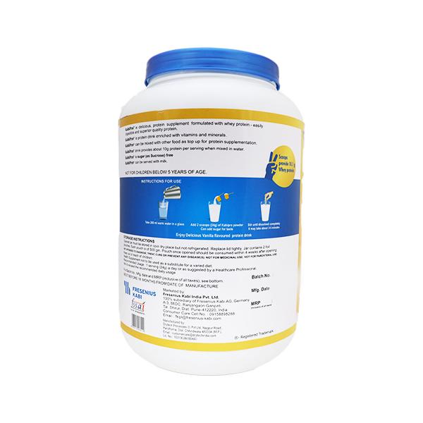 KabiPro 100% Whey Protein Supplement Sugar Free Powder - Vanilla Flavour 1 Kg (N) - Supplements-Ent