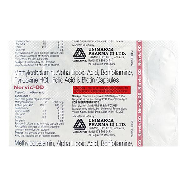 NERVIC OD Capsule 10's - Supplements-Vam