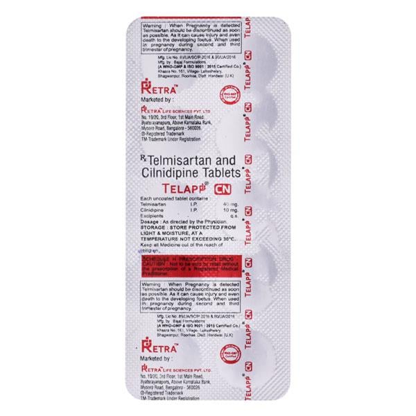 TELAPP CN Tablet 10's - Hypertension-Ana
