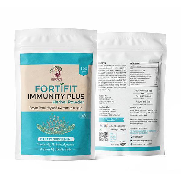 Narbada Ayurveda Fortifit Immunity Plus Herbal Powder 100 gm - Health Products