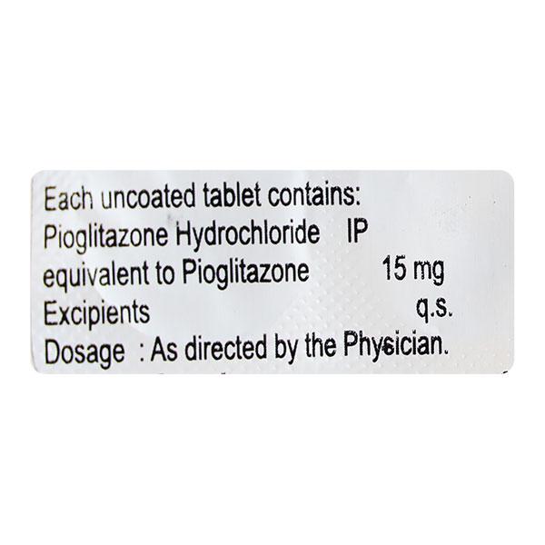 PIORAN 15mg Tablet 10's - Diabetes-Ant