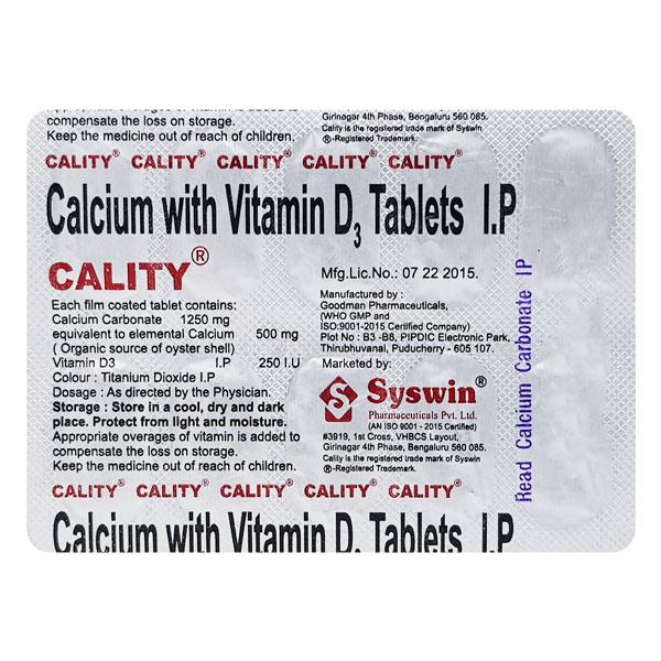 CALITY Tablet 10's - Supplements-Cal