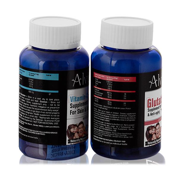 Alvizia Alenglow L-Glutathione 500 Mg and Vitamin C Tablet 60's - Amino Acids