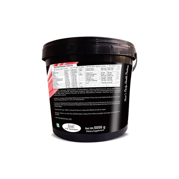 FB Nutrition FBN Mass Weight Management Powder - Strawberry Banana Flavour 5 kg - Weight Gain