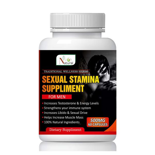 Natural Sexual Stamina Supplement 500 mg Capsule 60's - For Men - Sexual Healthcare