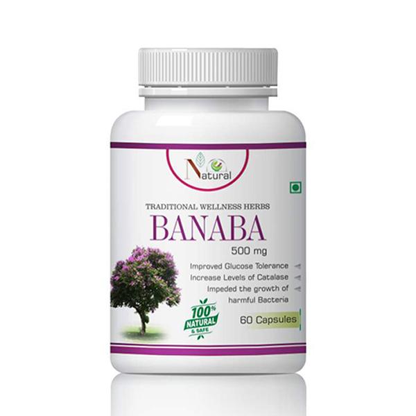 Natural Banaba 500 mg Capsule 60's - Diabetes Care (Ayush)
