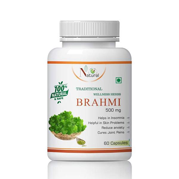 Natural Brahmi 500 mg Capsule 60's - Pure Herbs