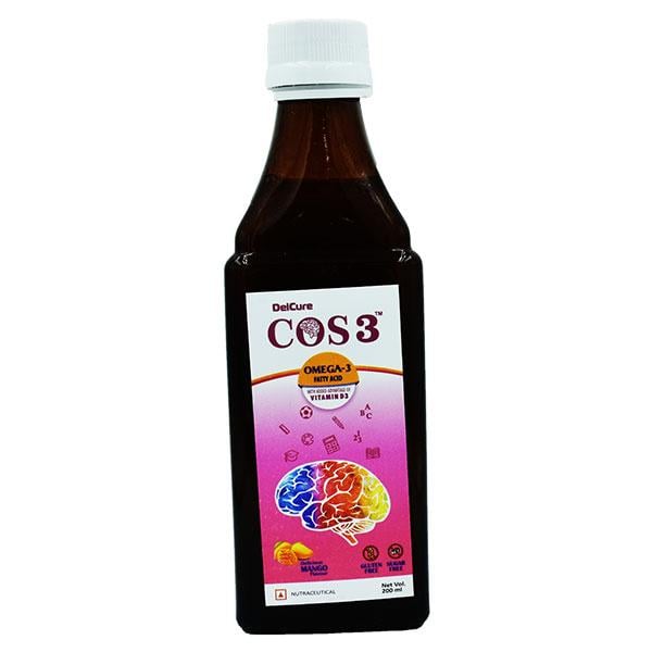 COS3 SUGAR FREE DELICIOUS MANGO FLAVOUR Syrup 200ml - Supplements-Vam