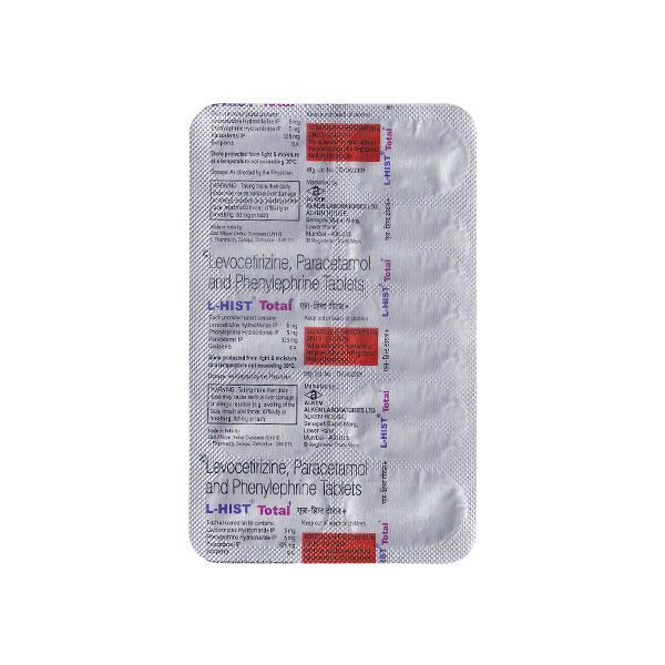 L HIST TOTAL+ Tablet 10's - Cough And Cold-Cou