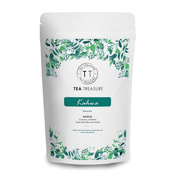 TeaTreasure Kashmiri Kahwa Green Tea 50 gm - Teas