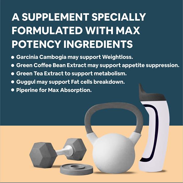 CF Novaburner-8X Extra Srength Weight Management Veg Tablet 60's - Weight Gain