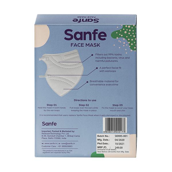 Sanfe KN95 Face Mask (Pack of 2) - Face Mask