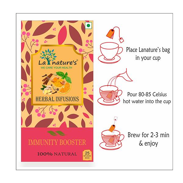 La Nature's Herbal Infusions Immunity Booster Infusion bags 25's - Teas