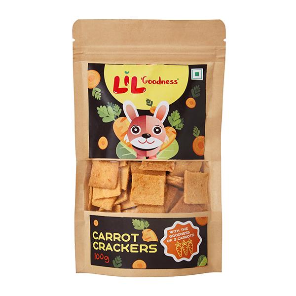 Lil Goodness Snack Crackers - Carrot 100 gm - General Health