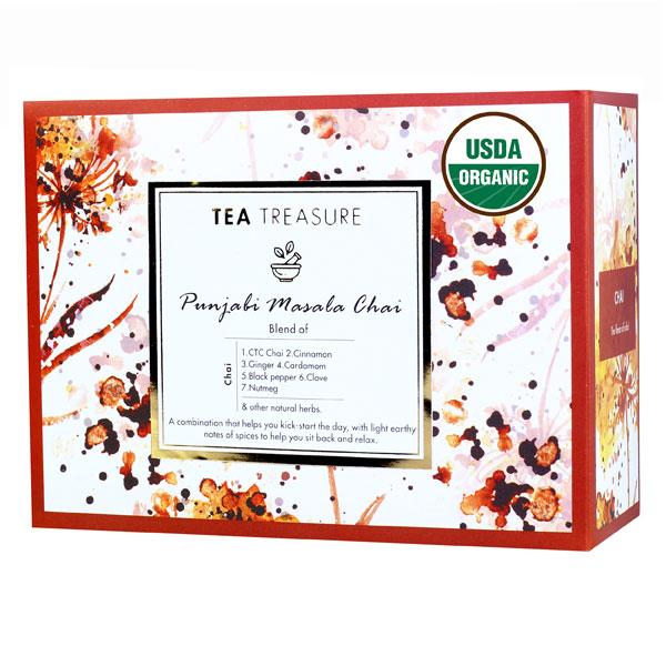 Tea Treasure Chai Tea Bag - Punjabi Masala 18's - Teas