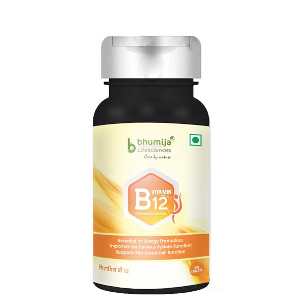 Bhumija Lifesciences Vitamin B12 Veg Chewable Tablet 60's - Multi-Vitamins