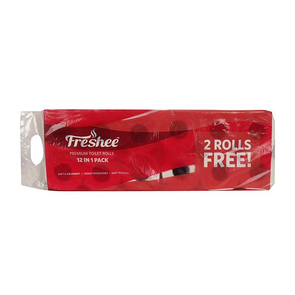 Freshee 2 Ply Premium Toilet Rolls (Pack of 2) - Tissues & Wipes
