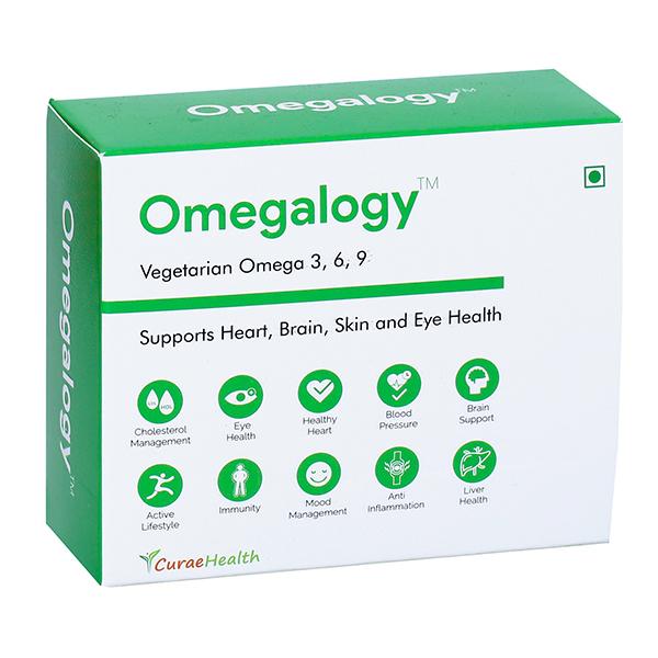 Curae Health Omegalogy Vegetarian Omega 3,6,9 Capsules 60's - General Health
