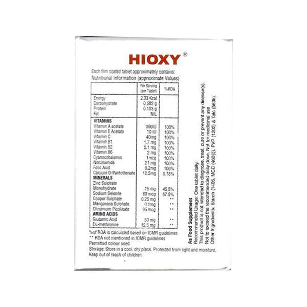 HIOXY Tablet 10's - Supplements-Vam