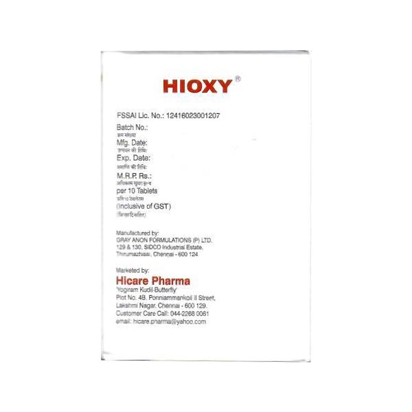 HIOXY Tablet 10's - Supplements-Vam