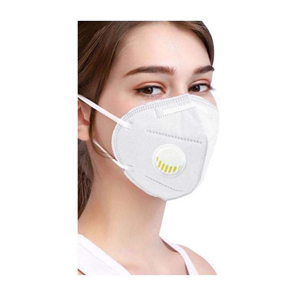 1Mile 5 Layer N95 Mask with Respirator - White (Pack of 5) - Face Mask