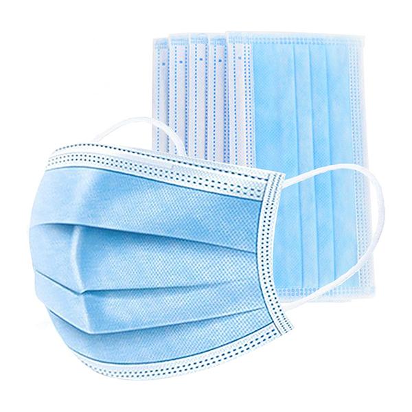 1Mile Disposable 3-Ply Face Mask - Blue 50's - Face Mask