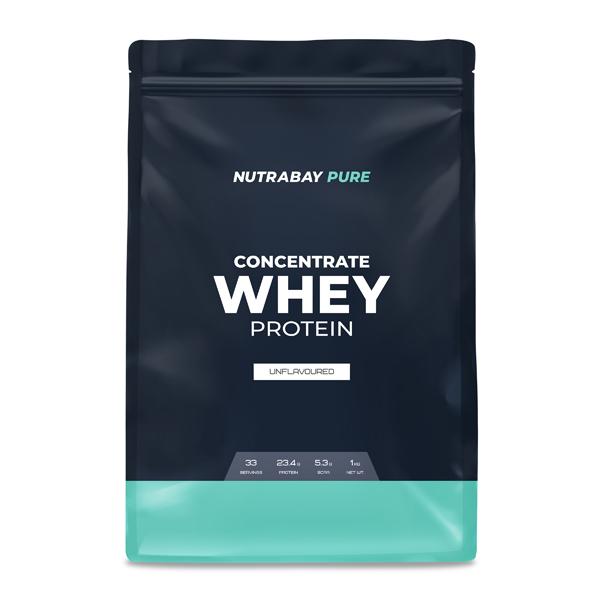 Netmeds | Nutrabay Pure Concentrate Whey Protein Powder - Unflavoured 1 kg