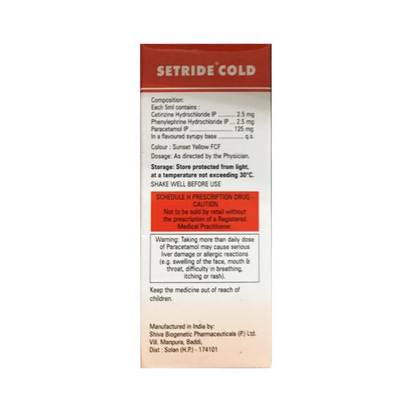 SETRIDE COLD Suspension 60ml - Cough And Cold-Cou