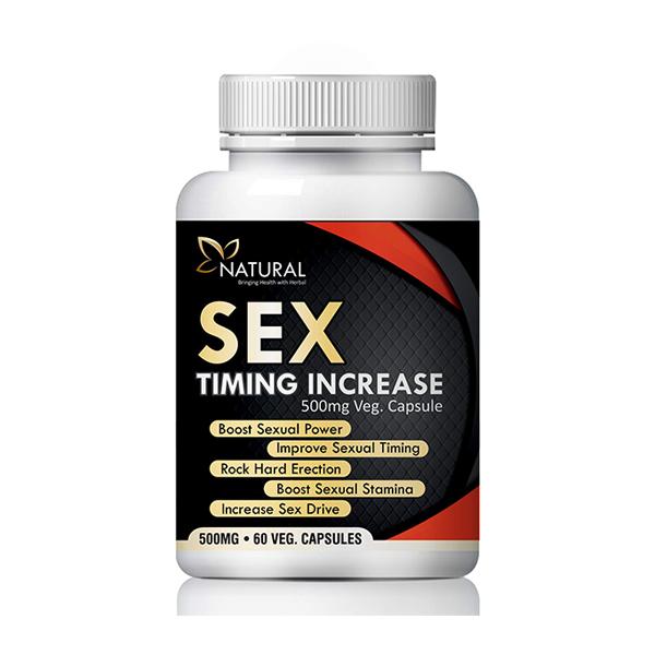 Natural Sex Timing Increase 500 mg Veg Capsule 60's - Sexual Healthcare