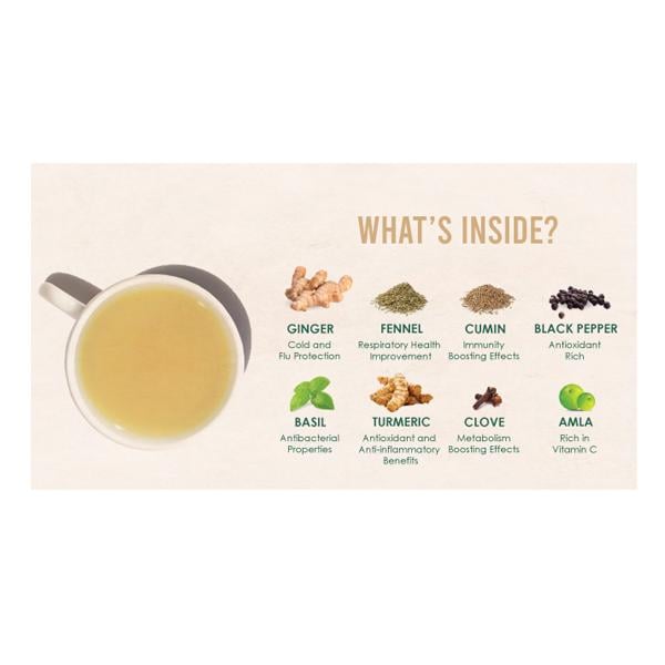 Vahdam Herbal Tea Bags - Vedic Kadha 15's - Teas