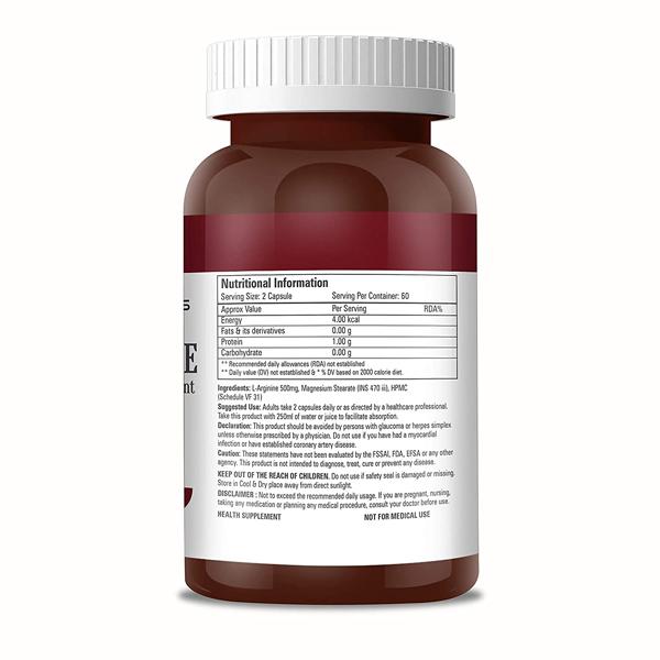 Abbie's Nutrition Plus L-Arginine 1000 mg Capsule 120's - Amino Acids