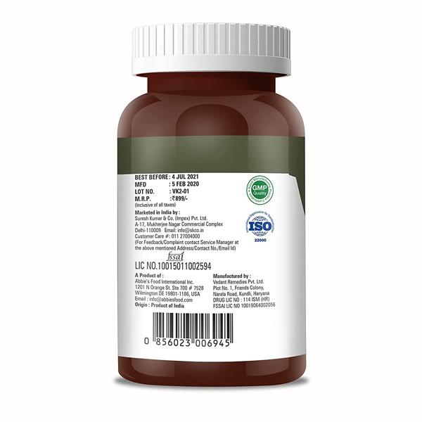 Abbie's Nutrition Plus Vitamin-K2 100 mcg Capsule 120's - Multi-Vitamins