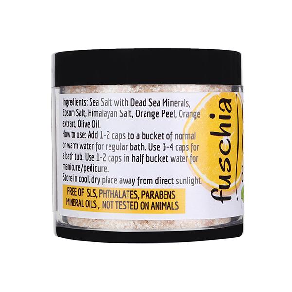 Fuschia Bath Salt - Citrus Orange 100 gm - Bath Salts