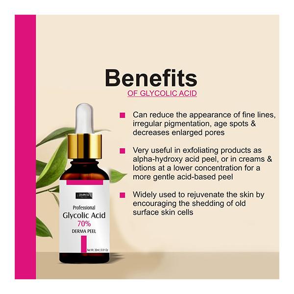 Zenvista Meditech Professional Glycolic Acid 70% Derma Peel 30 ml - Face Creams