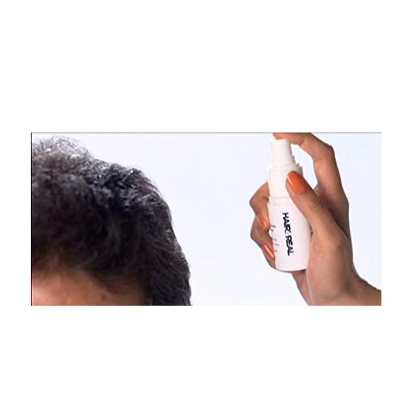 Hair4Real Dark Brown Hair Building Fiber Powder 12 gm + Hair4Real Magic Hair Locking Spray 30 ml - Hair Perms & Texturizers