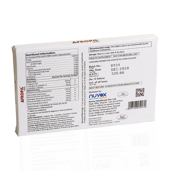 Nuvox AFROPIL Tablet 10's - General Health