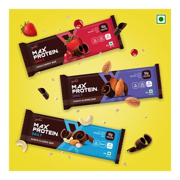 RiteBite Max Protein Assorted Bar - Daily & Active (Pack of 7) - Nutritional Bars