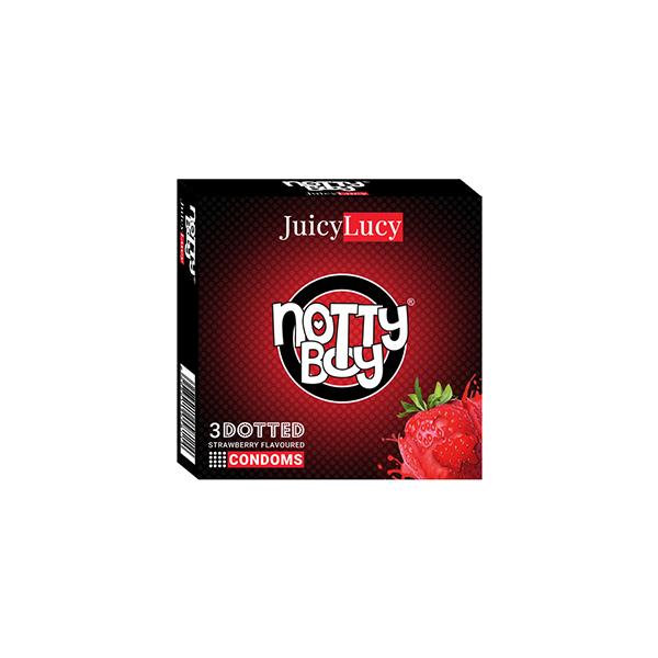 Netmeds | NottyBoy JucyLucy Dotted Condoms - Strawberry 3's