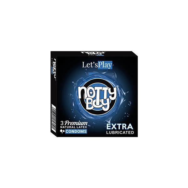 Netmeds | NottyBoy Let'sPlay Premium Lubricated Latex Condoms - Extra Lubricated 3's