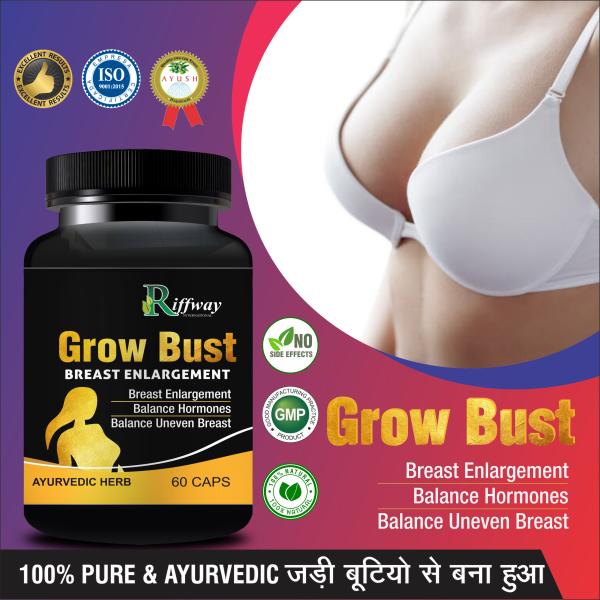 Riffway Grow Bust Capsule 60's - Sexual Healthcare
