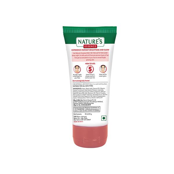 Nature's Essence Daily De-Tan Cream - Lacto Tan Clear 50 gm - Face Creams