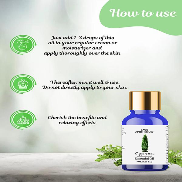 Sage Apothecary Essential Oil - Cypress 10 ml - Essential Oils