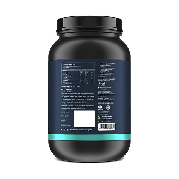 Nutrabay Pure Micellar Casein Protein Isolate - Unflavoured 1 kg - Whey Proteins