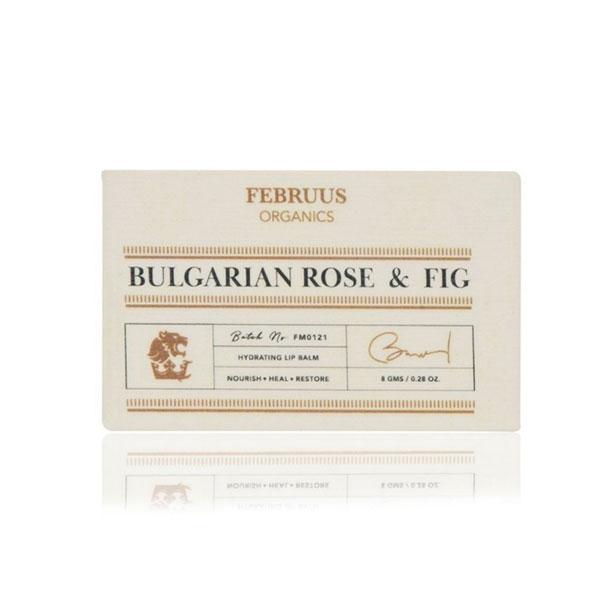 Februus Organics Hydrating Lip Balm - Bulgarian Rose & Fig 8 gm - Lip Balms