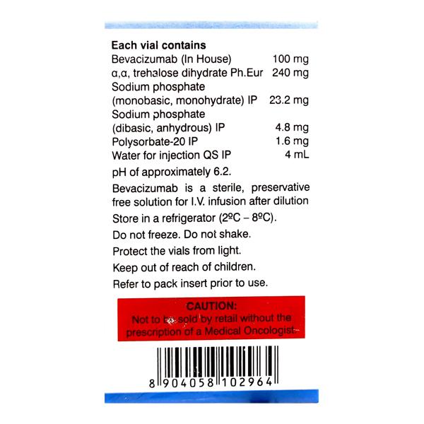 BEVACIREL 100mg Injection 4ml - Cancer Oncology-Tar