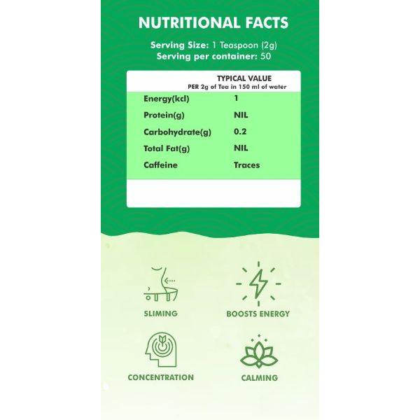 Innoveda Premium Green Tea Whole tea leaves 100 gm - Teas